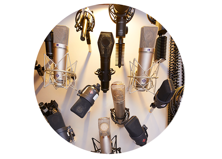 Microphones at The Studios at Linden Oaks